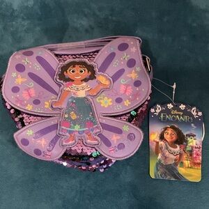 Disney Encanto Mirabel Purple Sequin Bag